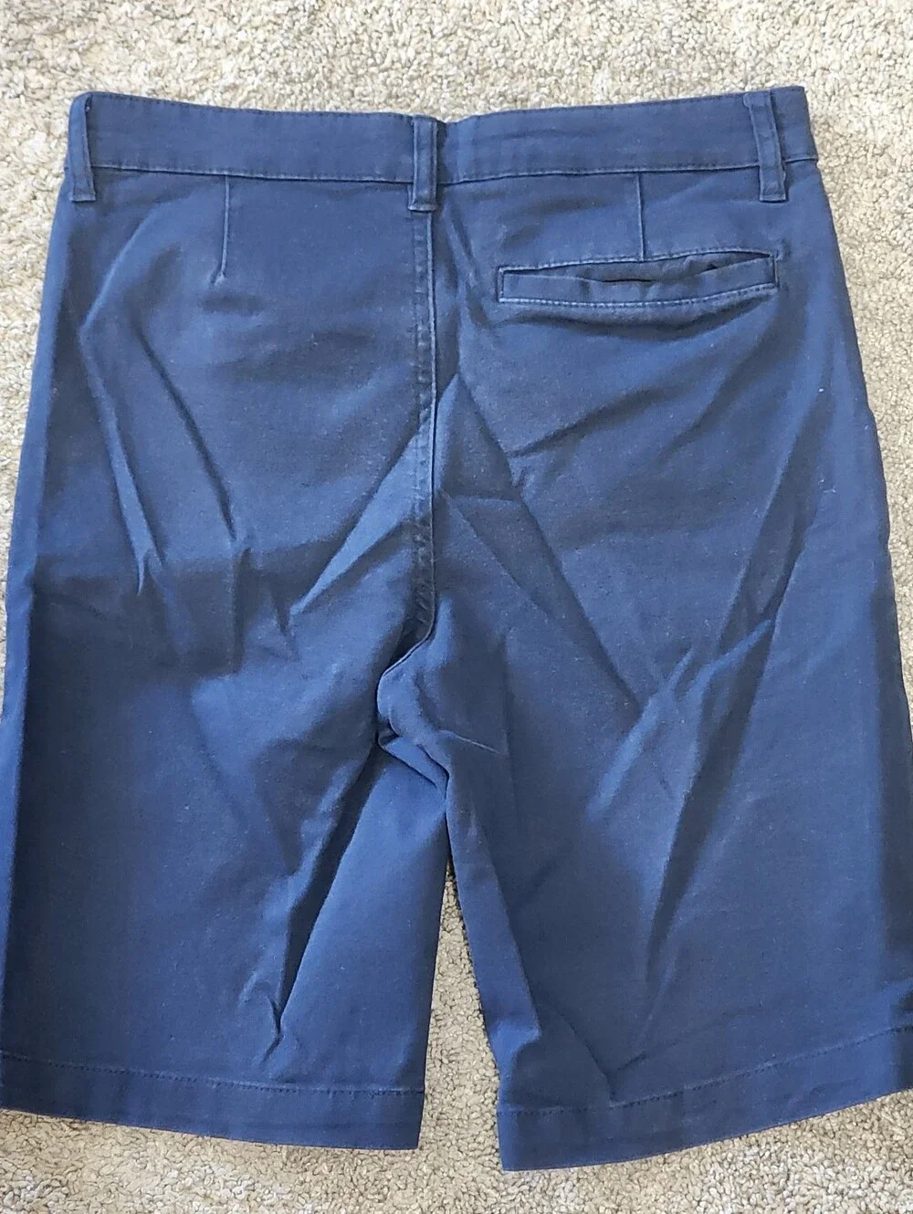 Boys Old Navy Size 12 (L) Adjustable Navy Uniform Shorts (x2), Signs Of Fading